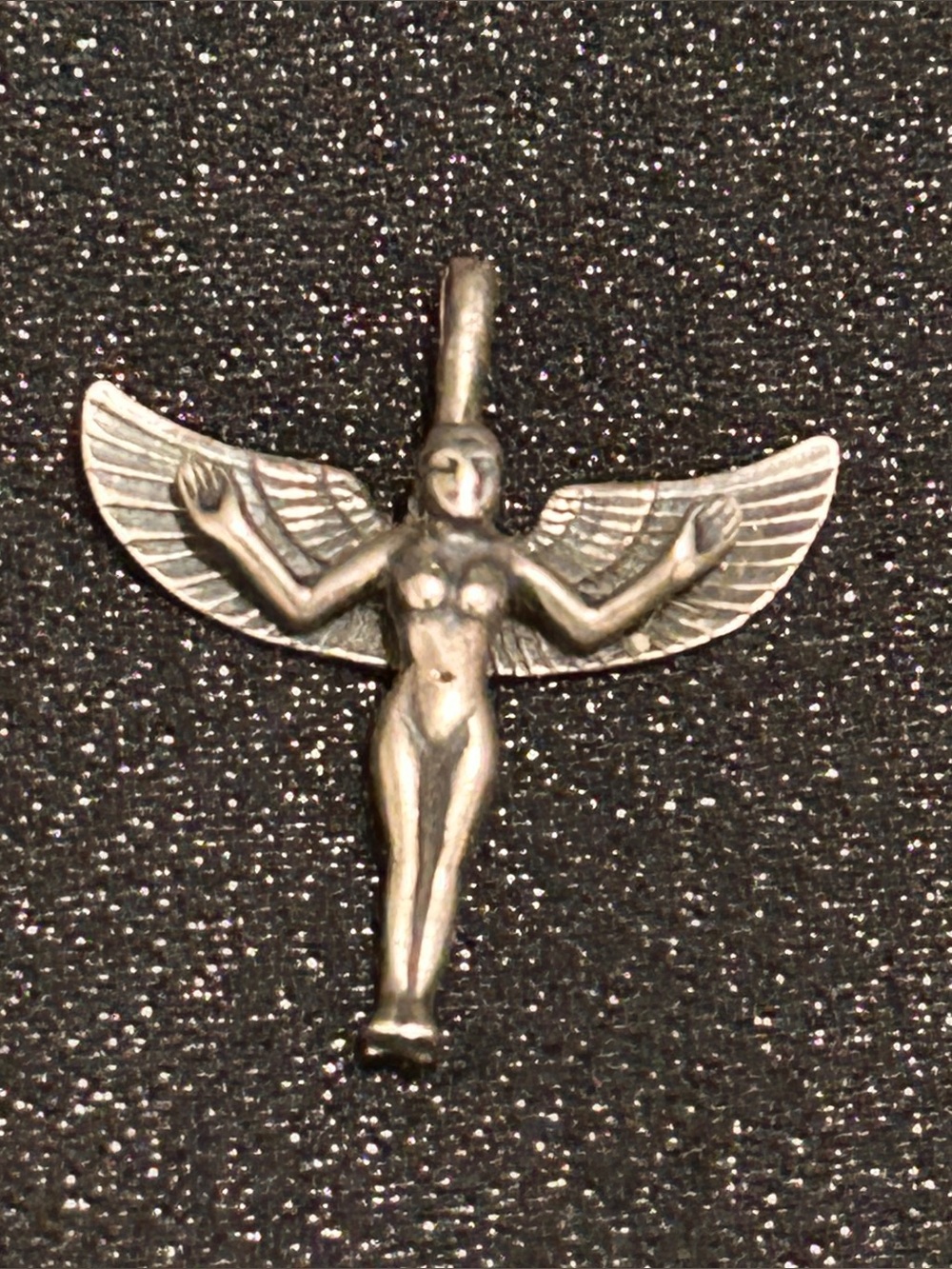 Sterling silver Egyptian goddess, Isis pendant